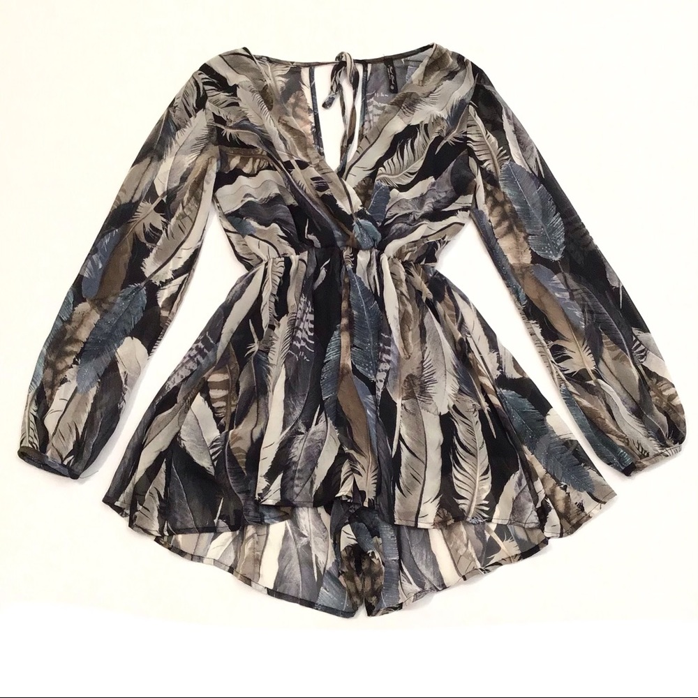 Final Touch Long Sleeve Romper